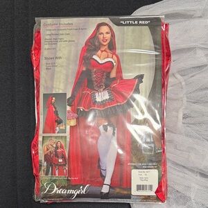Dreamgirl “Little Red” Halloween costume with petticoat